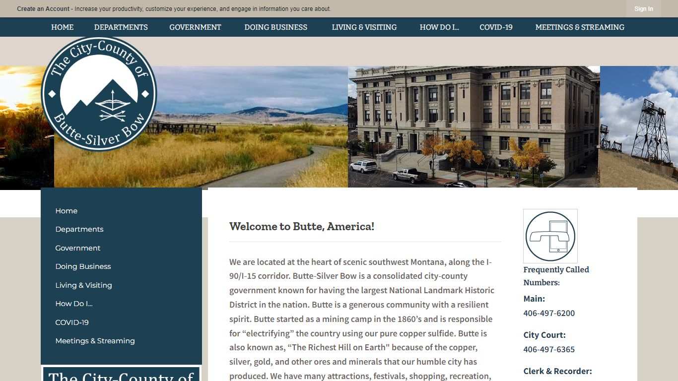 City and County of Butte-Silver Bow, MT | Official Website